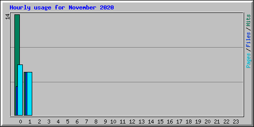 Hourly usage for November 2020